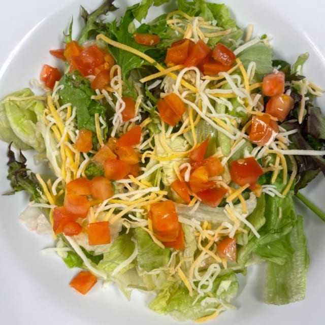 Side Mixed Green & Tomato Salad.