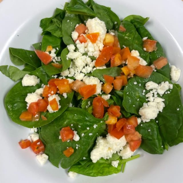 Side Spinach & Feta Salad.