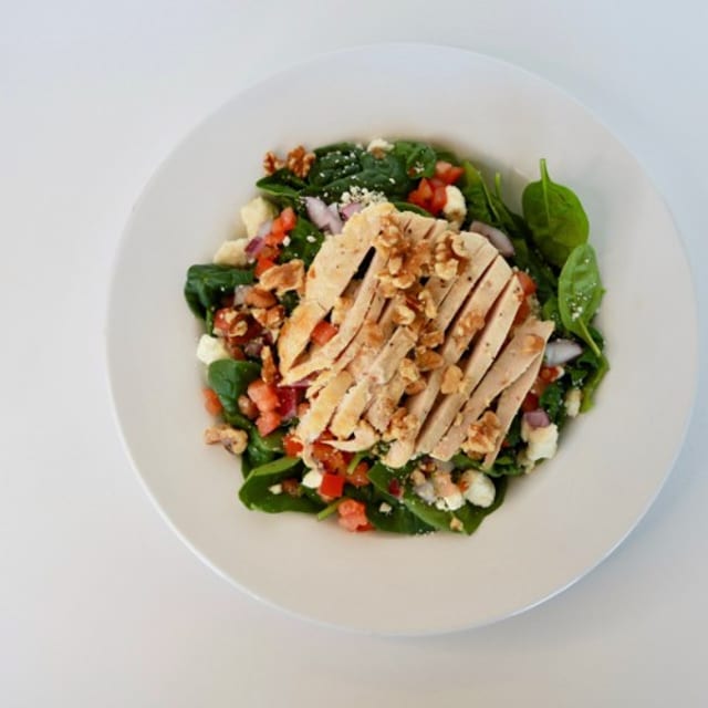 Baby Spinach & Feta Salad.