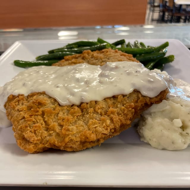 Dinner Feature - Country Fried Steak.