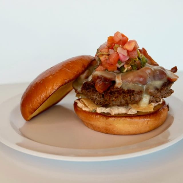 Arkansas Spicy Crunch Burger.