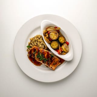 Maple Bourbon Grilled Salmon