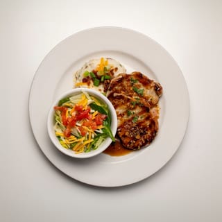 Bourbon Maple Glazed Pork Chop