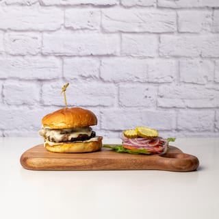 Mushroom & Rosemary Garlic Burger